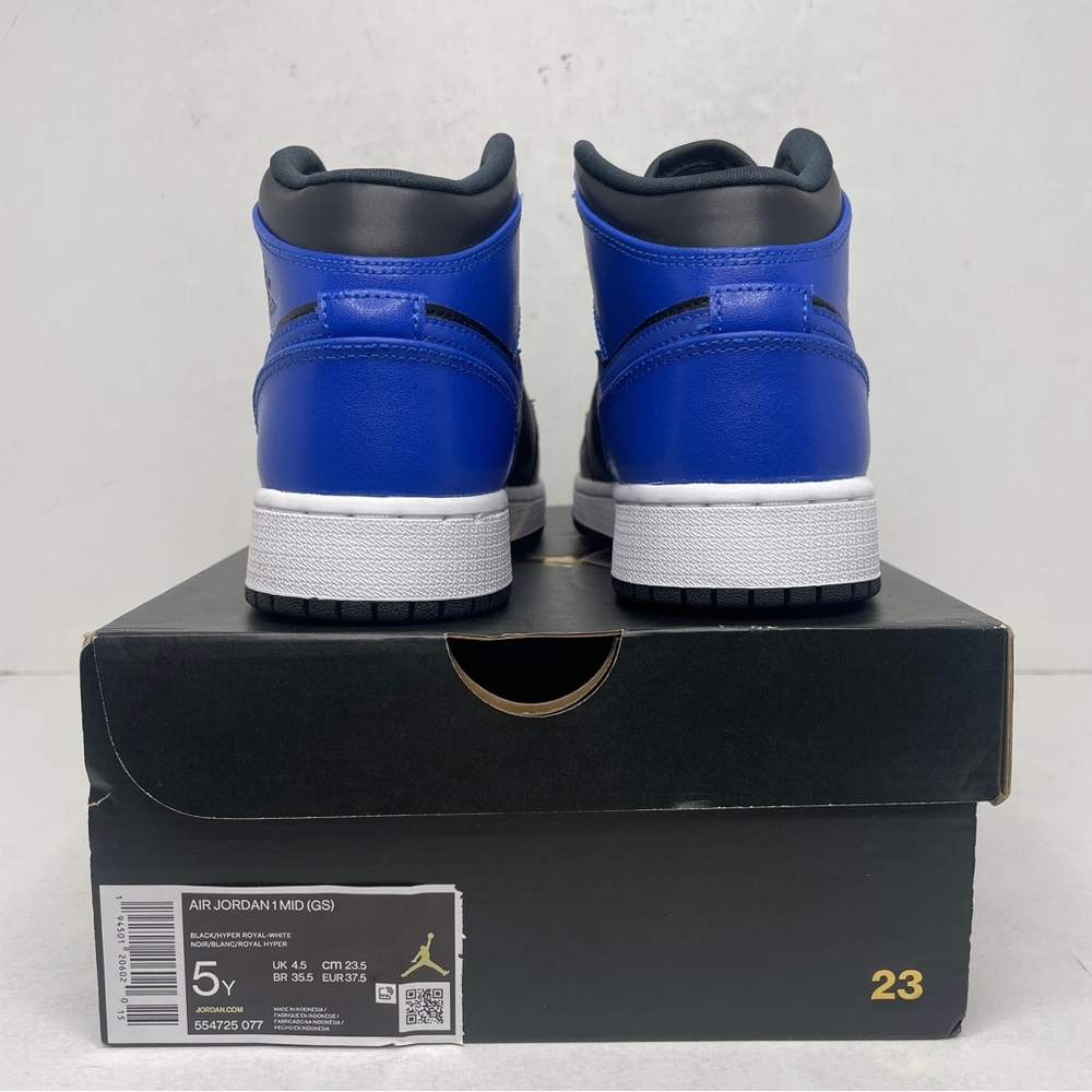 Nike Air Jordan 1 Retro Mid GS “Hyper Royal” 2022 - Picture 4 of 4
